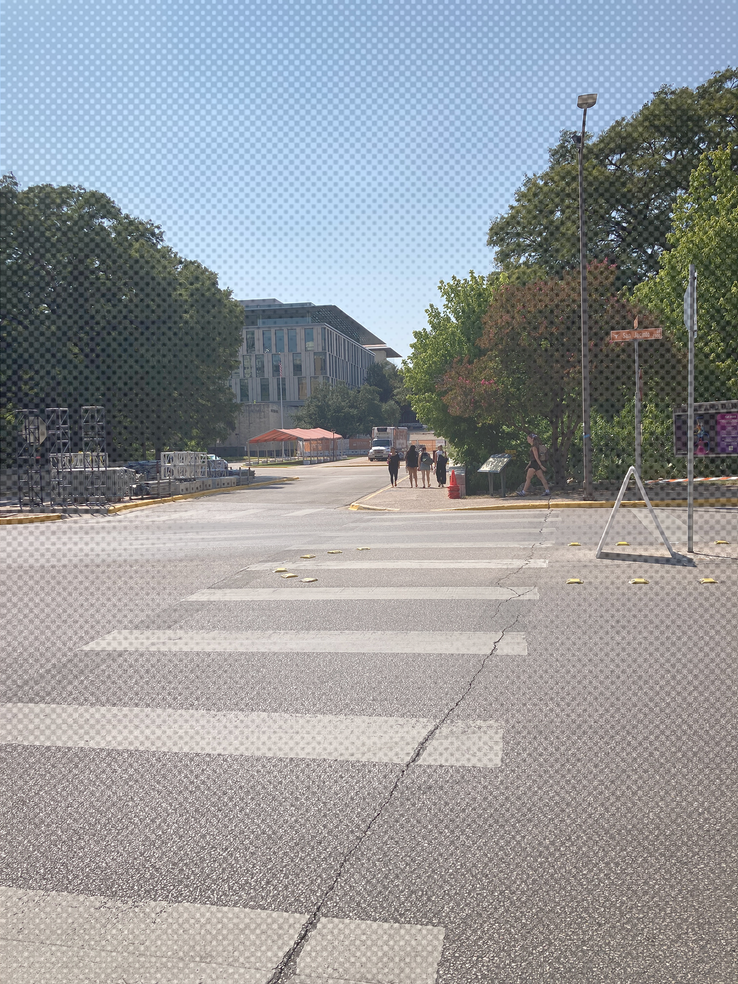 A picture crossing San Jacinto